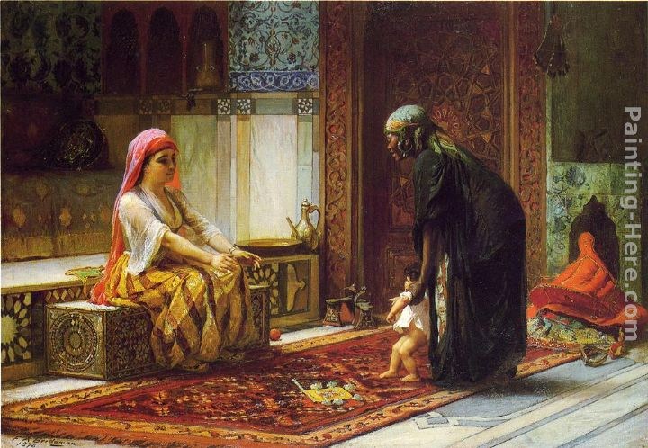 Frederick Arthur Bridgman Mother and Child